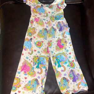 Posh Peanut groovy Barbie scoop wide leg jumpsuit 2T